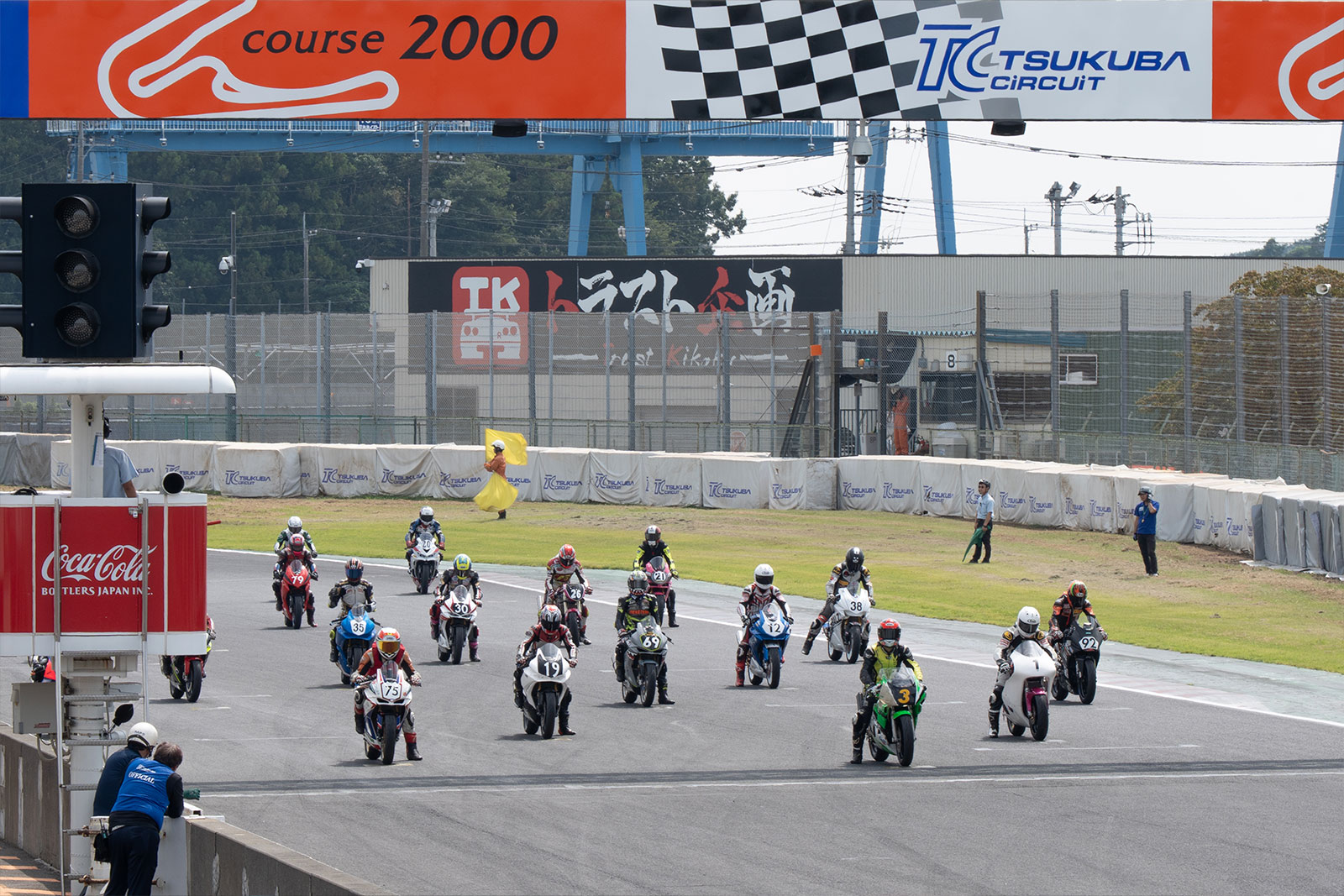つくばサーキットのバイクレース